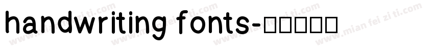 handwriting fonts字体转换